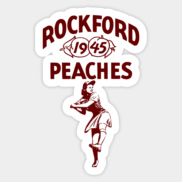 Rockford Peaches Sticker by flimflamsam